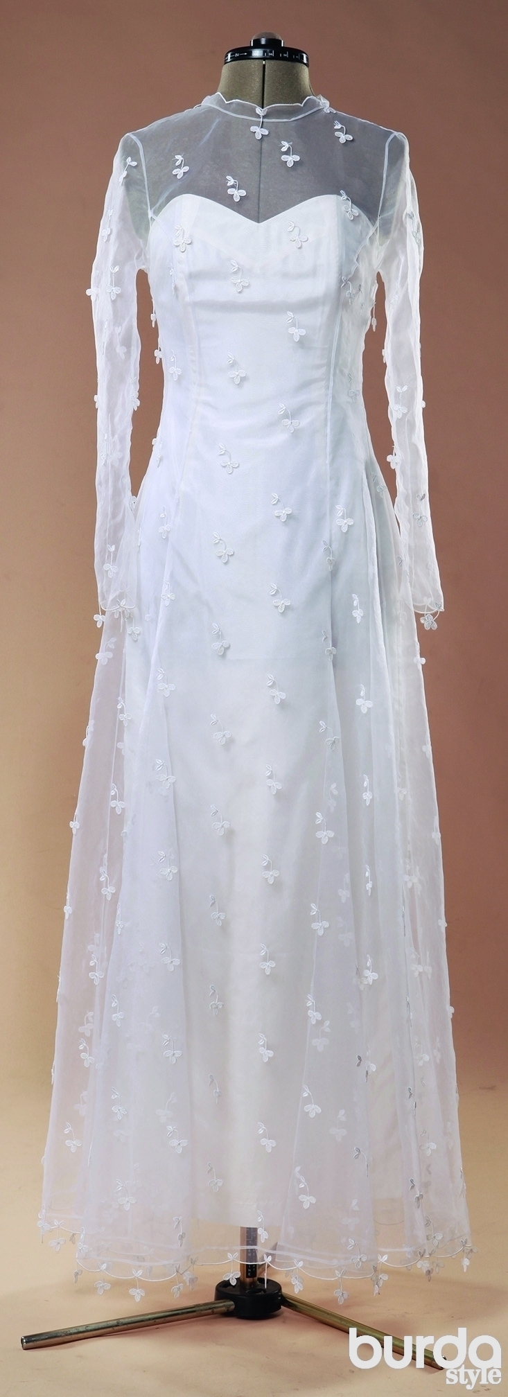 Как шить из органзы: свадебное платье