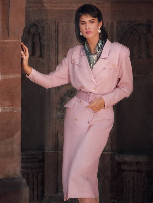 Юбилейный проект Burda. Платье-пальто из журнала Burda 1/1987