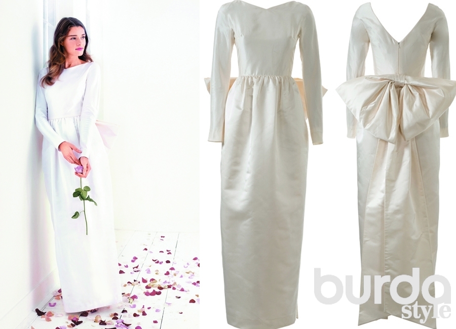 10 выкроек свадебных платьев от Burda