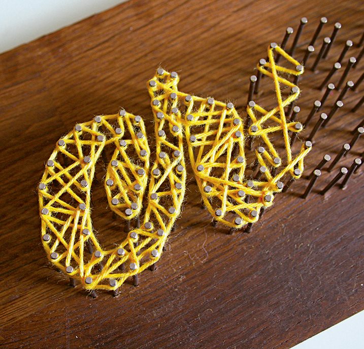 3D-декор из ниток своими руками