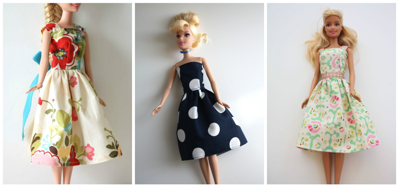Видеоурок: как сшить платье без выкройки для куклы Барби DIY