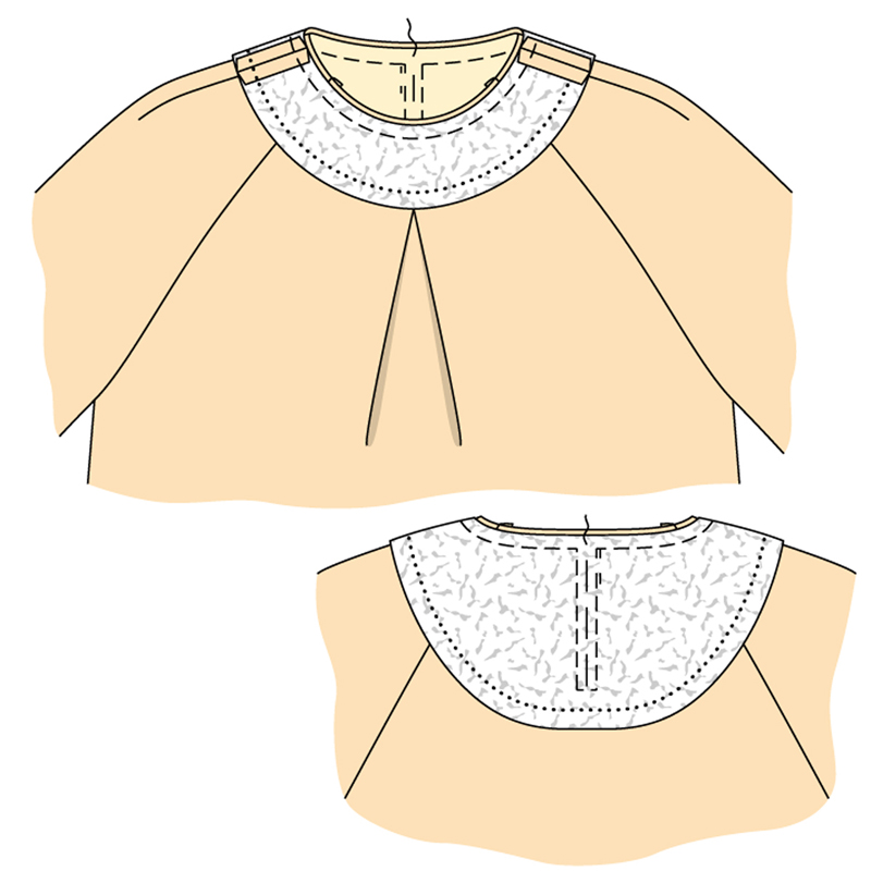 Как сшить блузку со встречной складкой