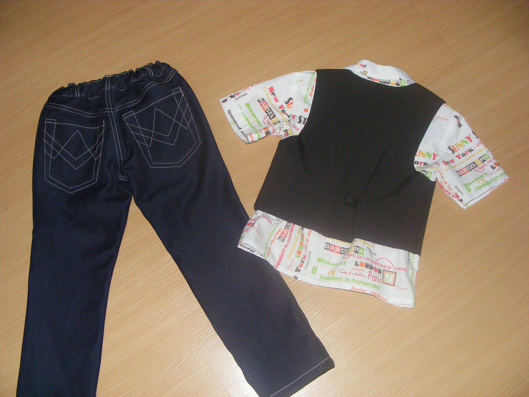 Жилет, рубашка, джинсы от Katek80