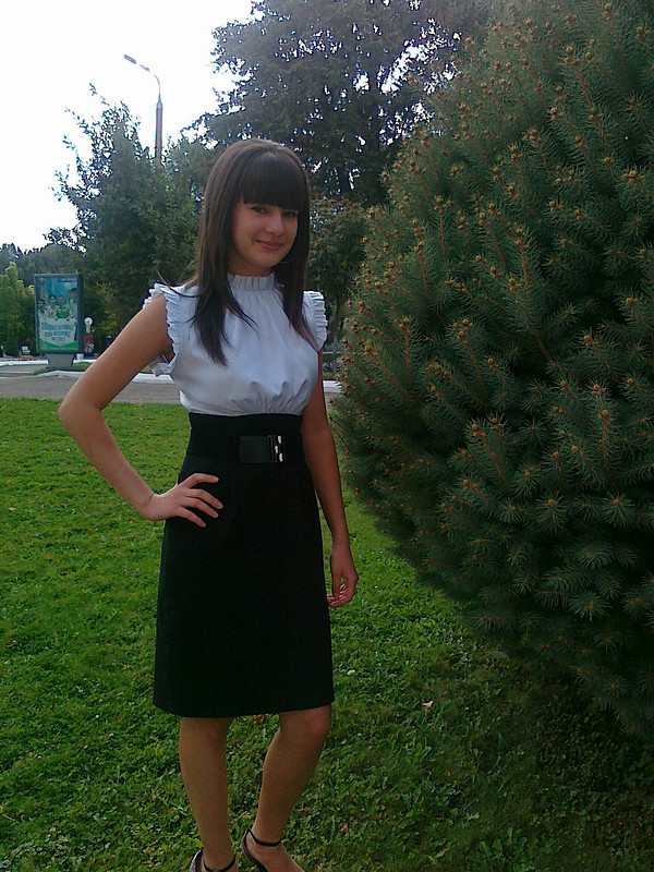 Чёрно-белое платье от Yulyana