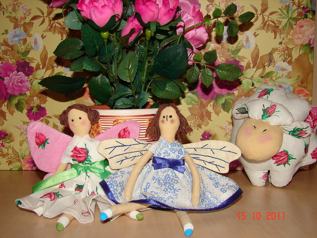 Цветочные феи (Розочка, Василисочка и приблудившаяся Овечка) от Alinaka