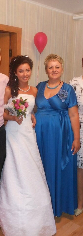 Платье на свадьбу синее от Julia