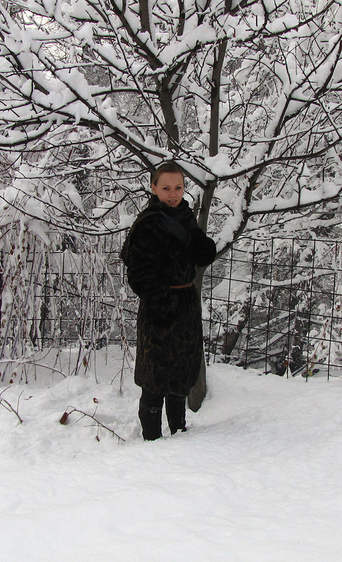 Меховое пальто от Анастасия Стаценко