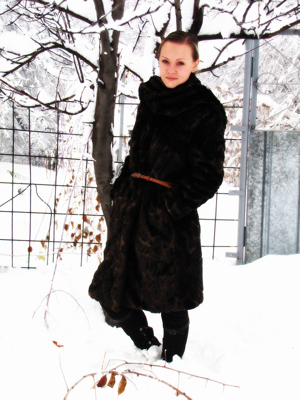 Меховое пальто от Анастасия Стаценко