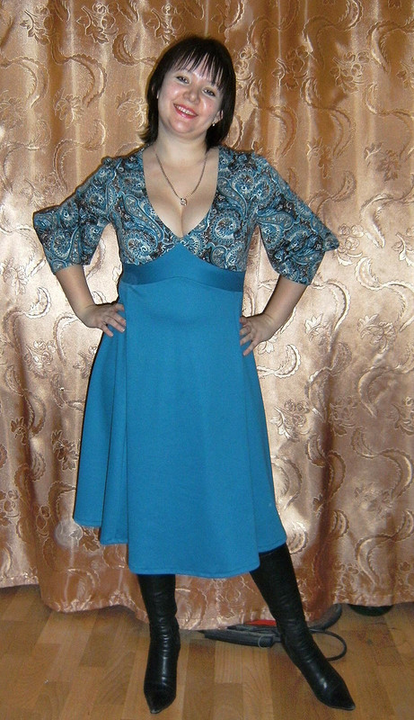 Бирюзовое платье от Наталья Шахова