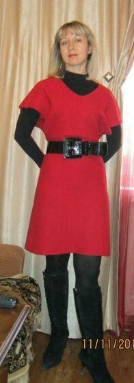 Красное платье от kukolka