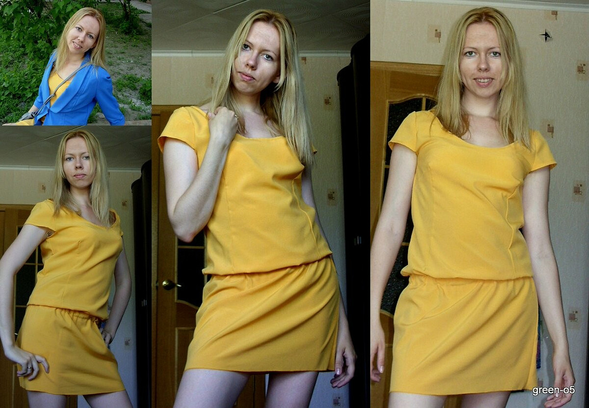 желтое платье от Ольгуша