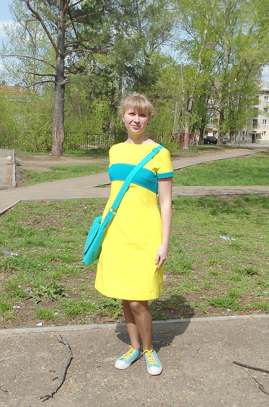 Карамельное платье от ФросяХадося