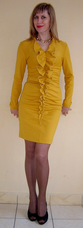 Платье цвета горчицы от ket30