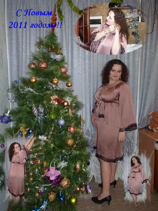 Новогоднее платье для очень беременной от harenkots