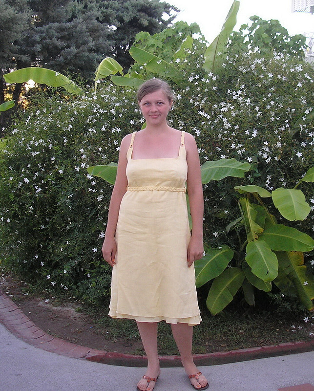 жёлтое платье 105 A 4/2006 от tn-tn