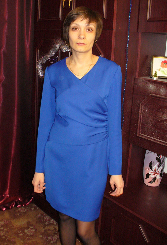 Платье синее от Ogoniok