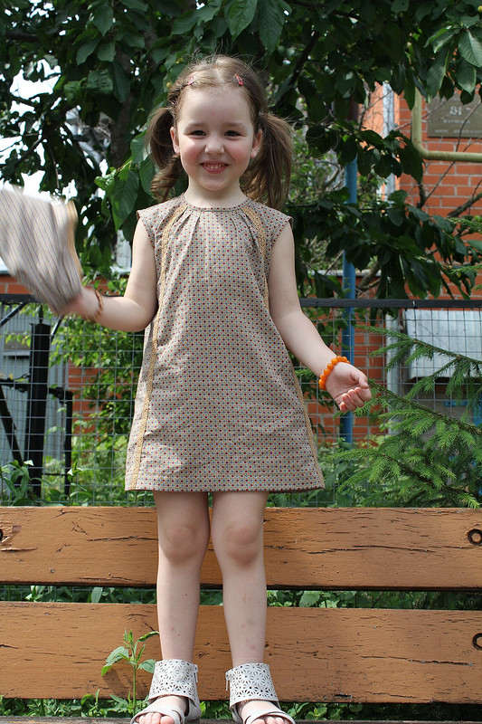 Ретро-эко-платье для малышки от Алевтина Золотова