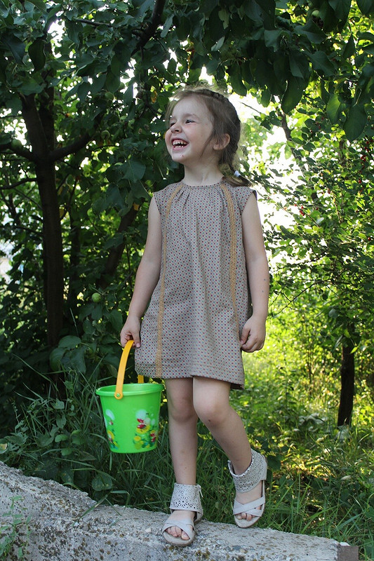Ретро-эко-платье для малышки от Алевтина Золотова