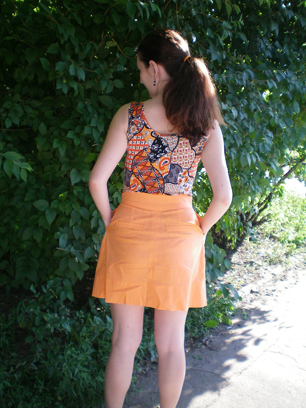 Оранжевая юбочка от ksenya_b