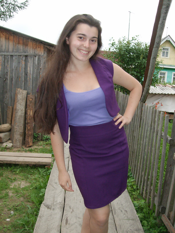 Фиолетовый костюмчик от Ирина Амбарова