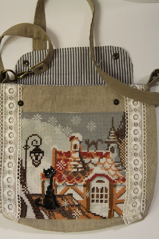 льняные сумки с вышивкой от Ирина Болдырева