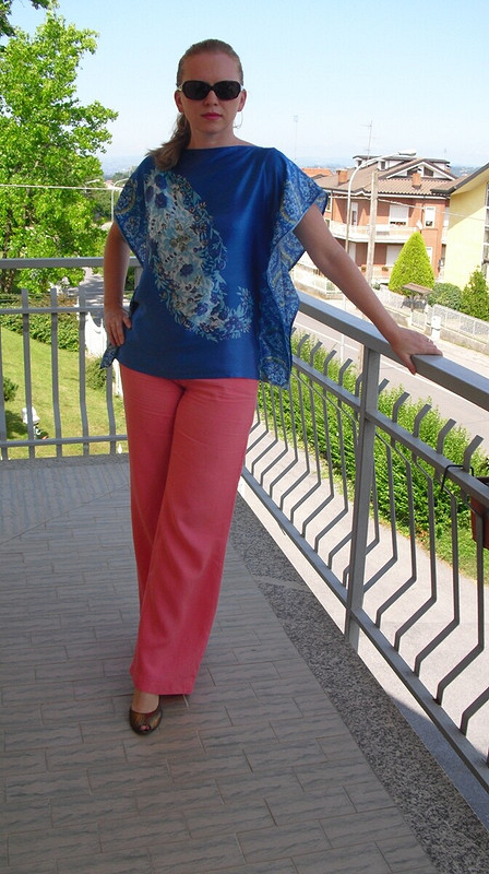 Шелковая блуза от Rosso relativo