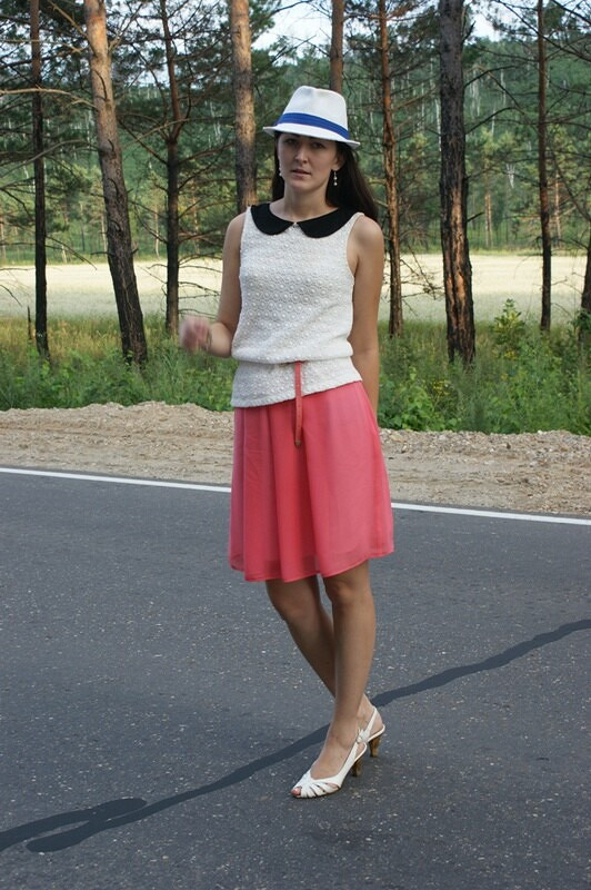 Летняя юбка из шифона от Gress Ekaterina