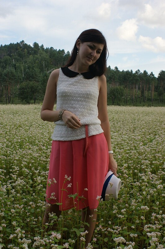 Летняя юбка из шифона от Gress Ekaterina