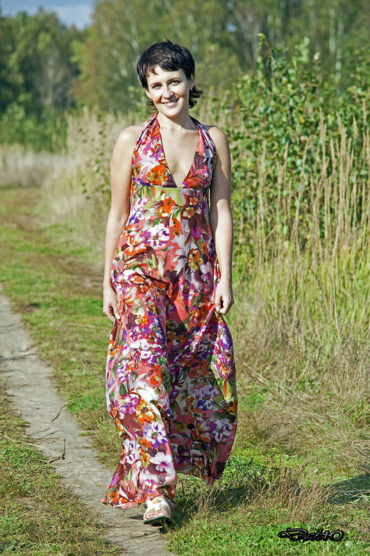 Платье-сарафан «Цветущий сад» модель 113 Burda 6/2012 от Юлия Деканова - редактор сайта
