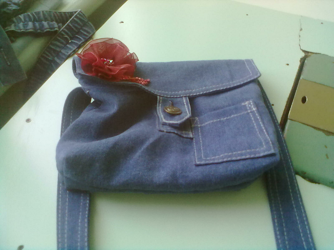 Детская сумочка из старых джинсов от Марина Море