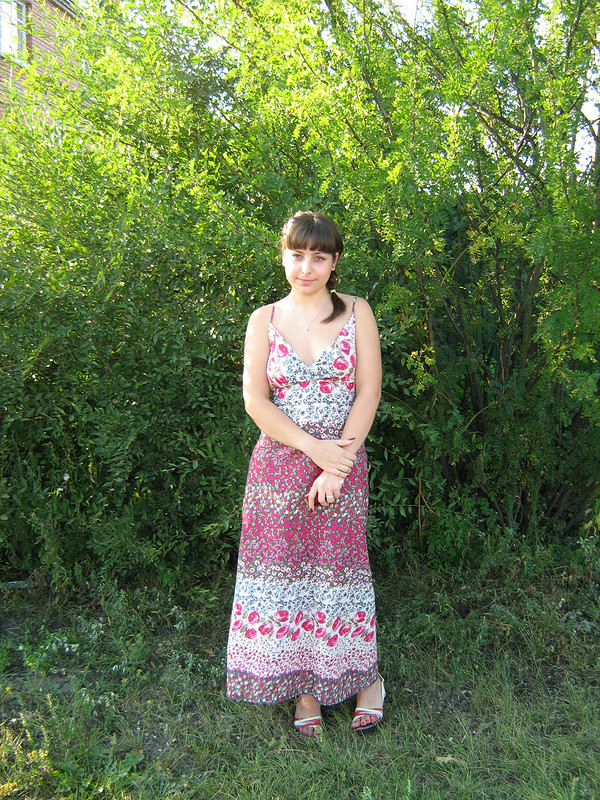 летнее длинное платье от Ana-Kseniya