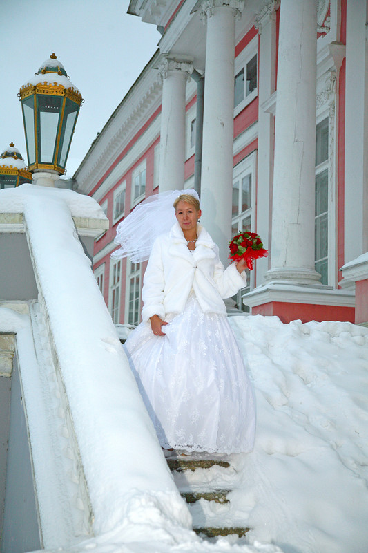 Свадебное платье и шубка от Aimer
