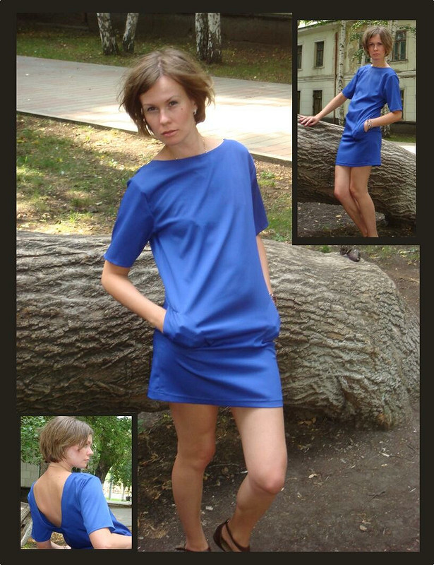 Синее платье от BUHALINA