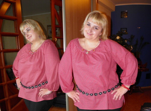 Веселая блуза в горошек от Mirietta