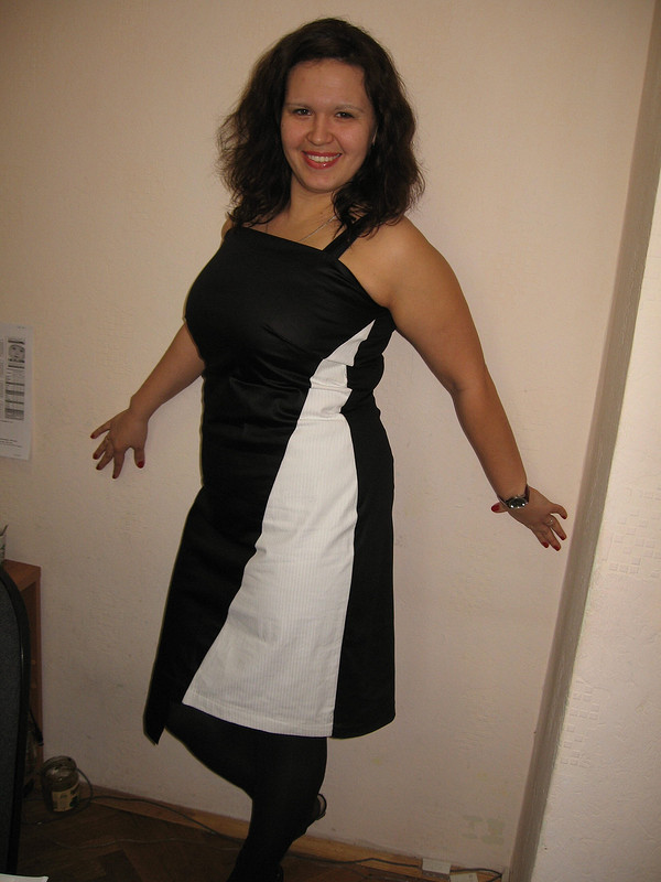 Любимое черно-белое платье от olchyk