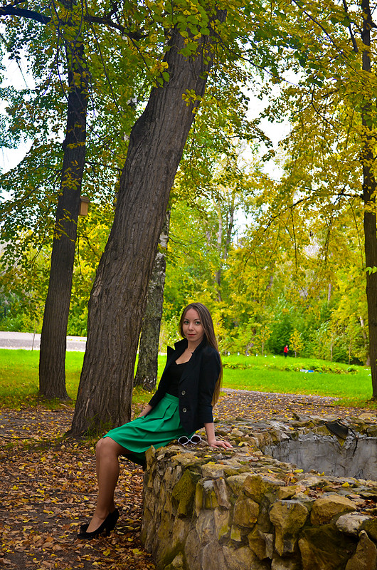 Зеленая юбка от RRegina