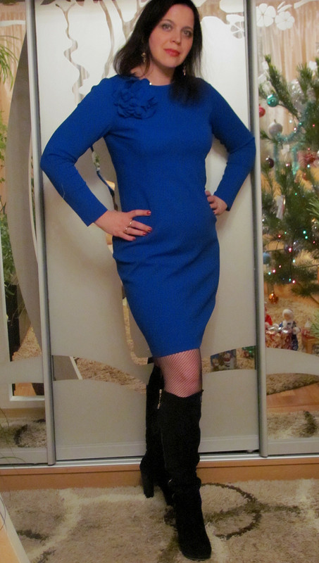 Синее платье от alla_marinicheva