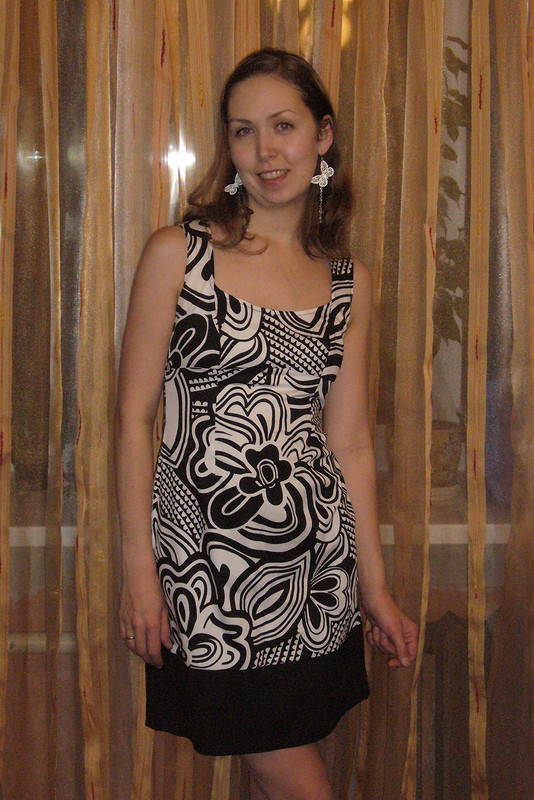 черно-белое платье от МаХа