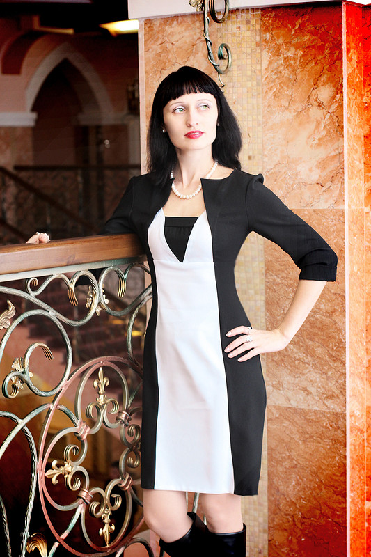 Черно-белое платье от Наталья Плющ