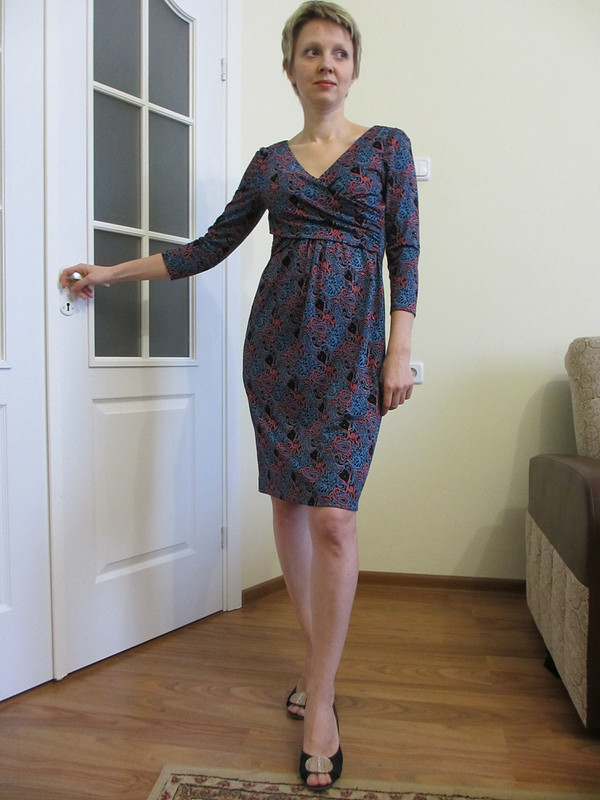 платье с драпировкой от Elena Razumnykh