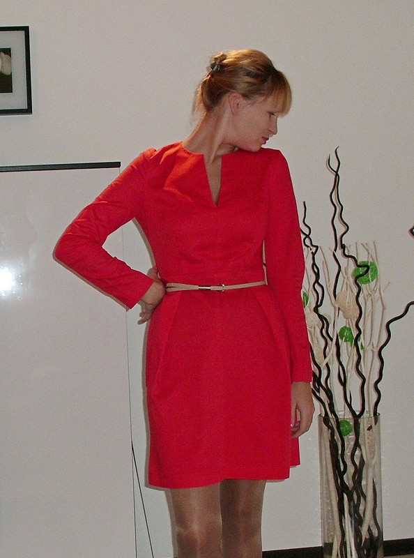 первое красное платье от Князева Людмила