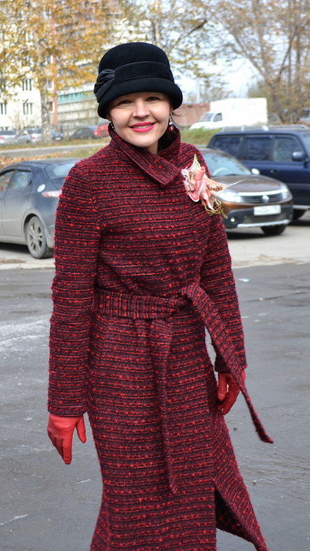 Пальто «Почти красное» от Любаева Светлана