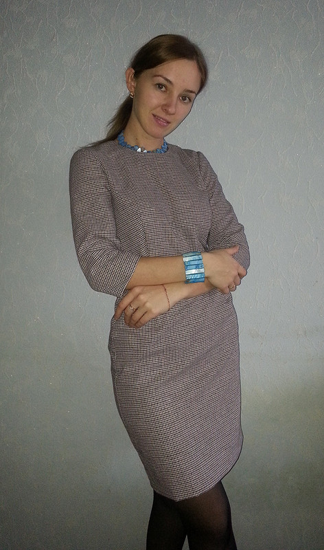 Платье в мелкую клетку от ЮлияАндреевна