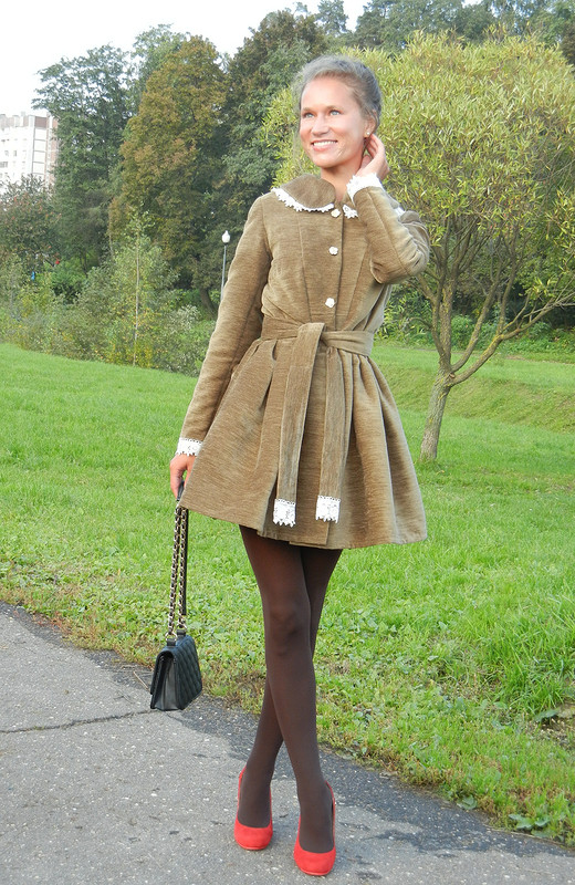 Пальто из гобелена «Осеннее платье» от rosa bianca