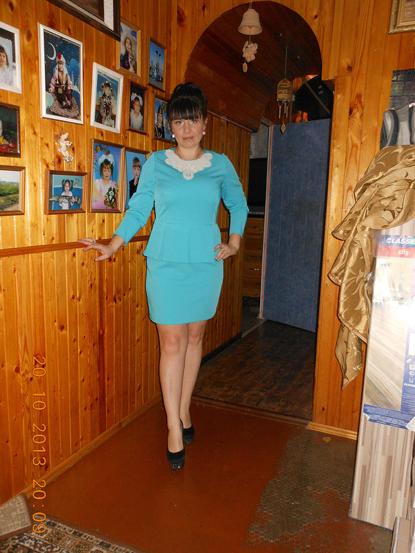 Платье с баской от Ольга любитель