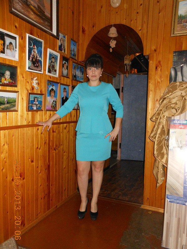 Платье с баской от Ольга любитель