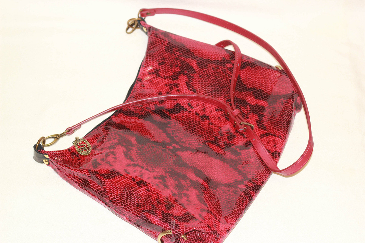 Кожаная сумочка «Красный змей» от Ирина Болдырева