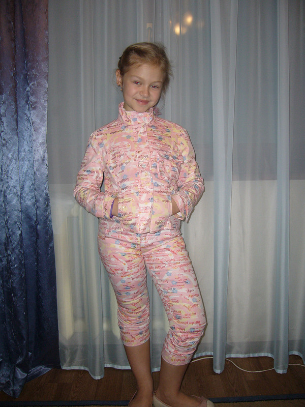Джинсовый костюм для дочки от pattatava