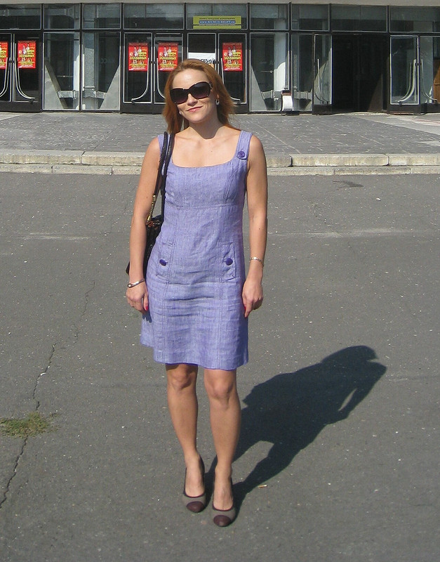 Любимое льняное платье цвета сирени)) от Оксана Граца
