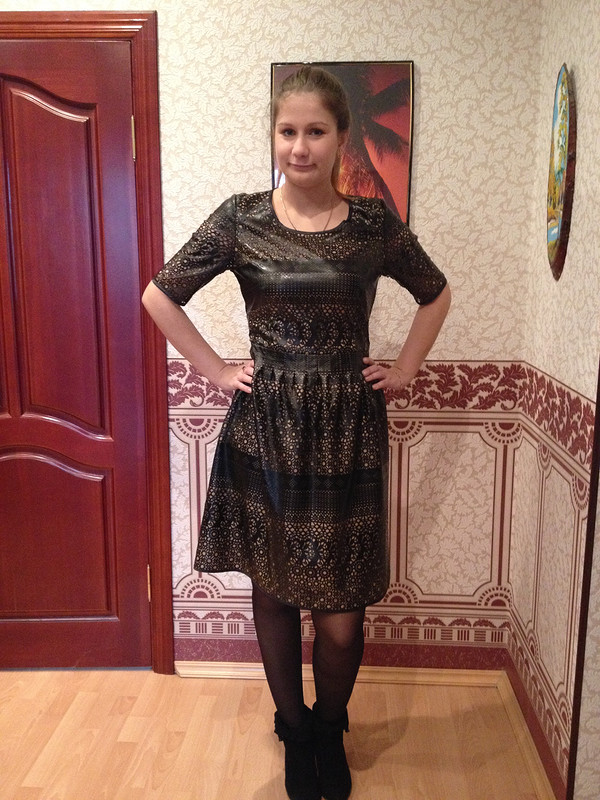 Кожаное платье. от Olga-Olga